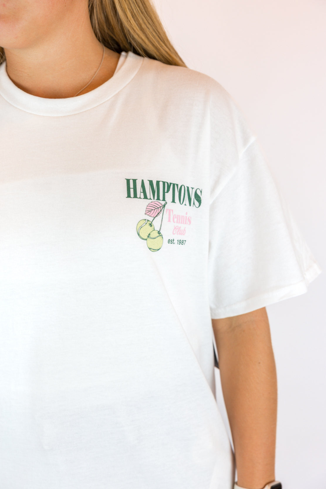 Hamptons Tennis Tee | White