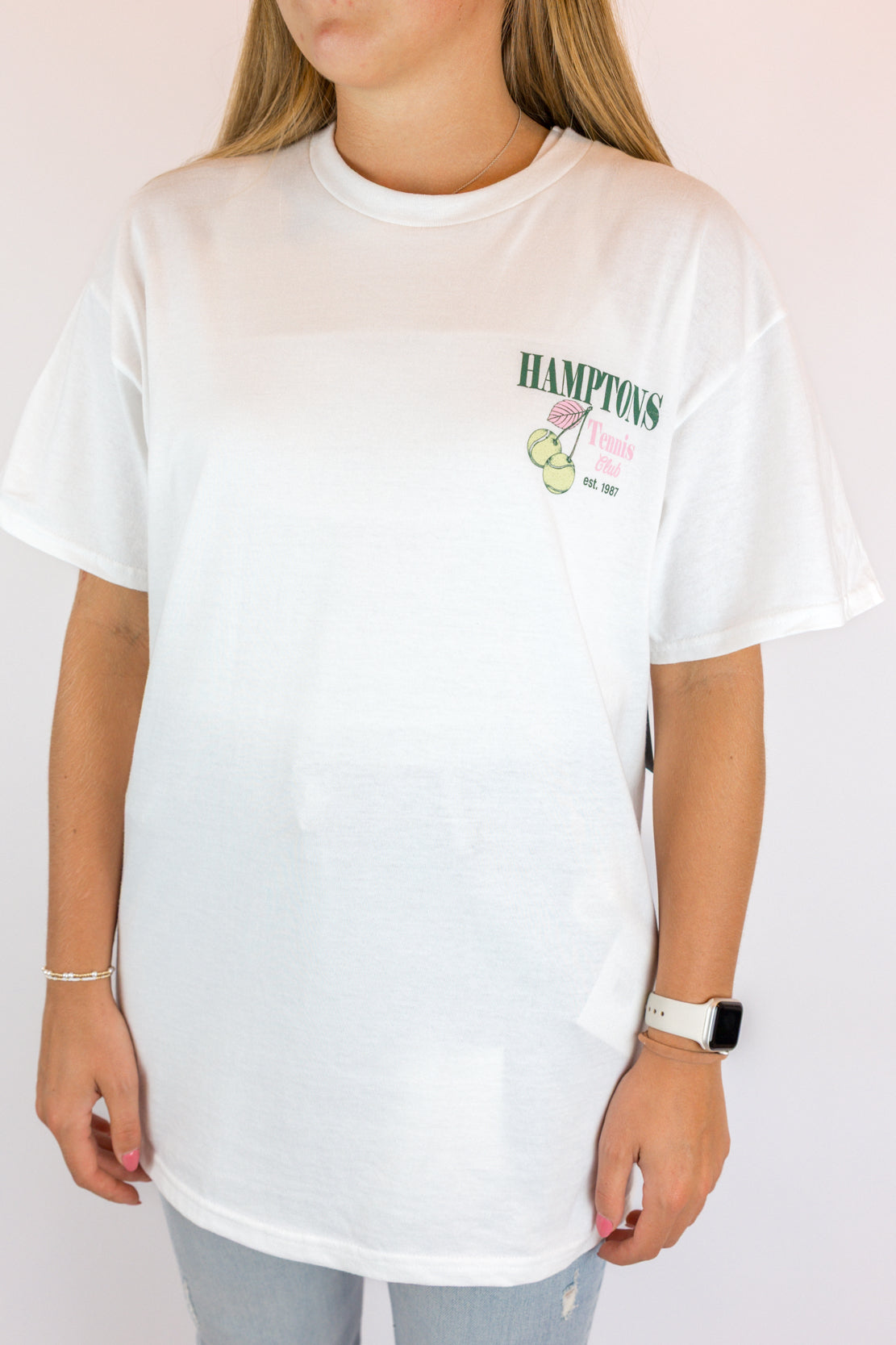 Hamptons Tennis Tee | White