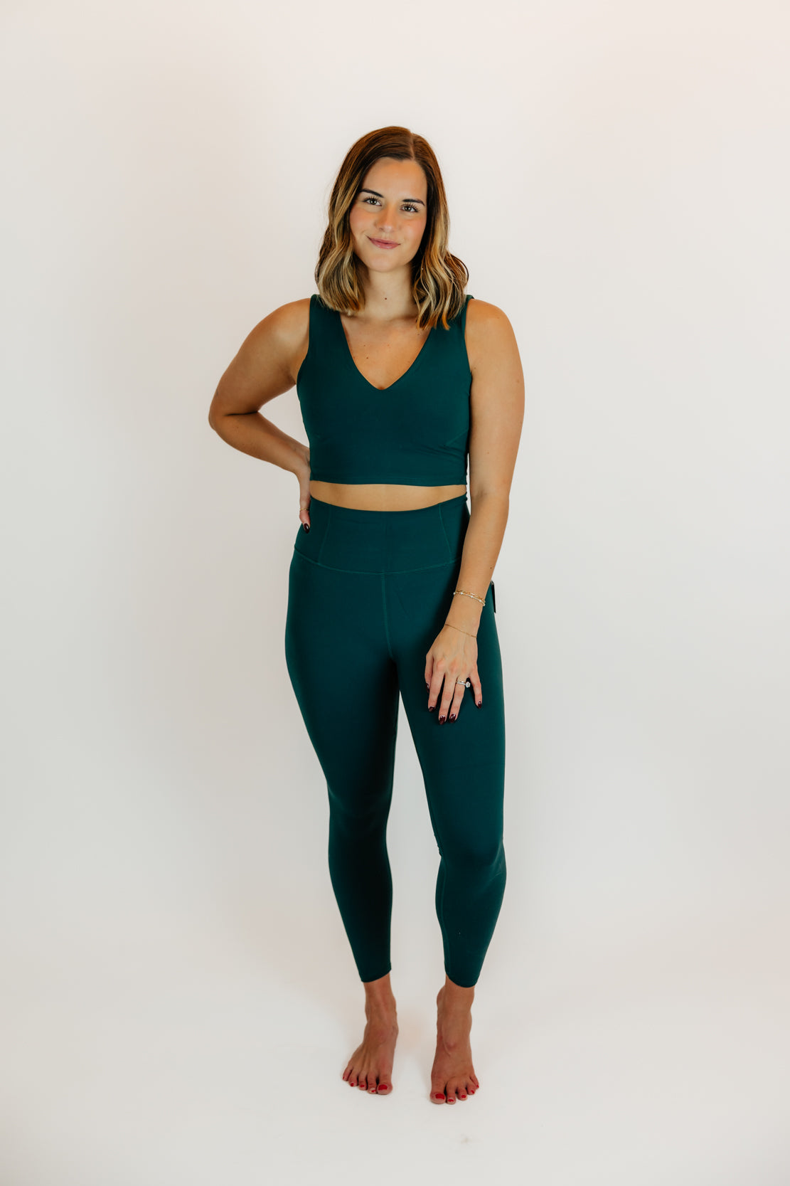 Never Better 7/8 Length Leggings | Evergreen