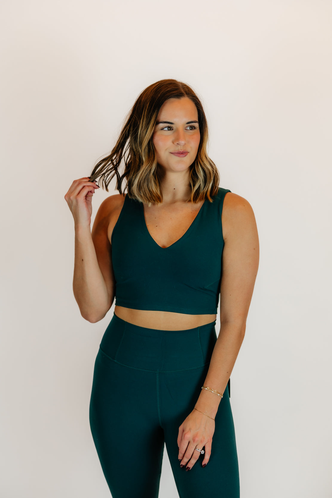 Never Better Crop Cami | Evergreen