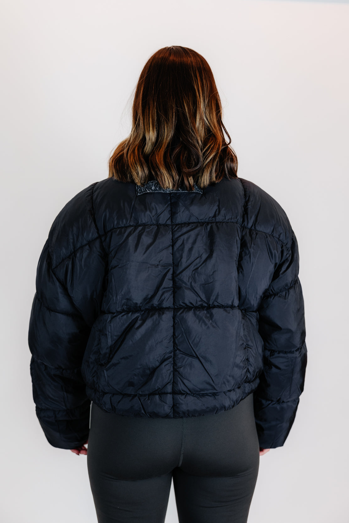 In A Bubble Puffer Jacket | Black