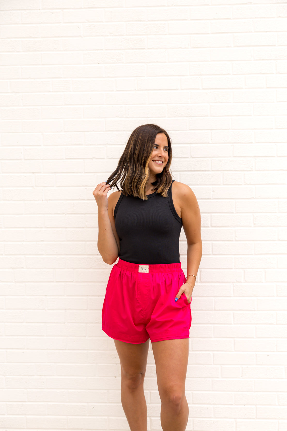We The Free Day To Day Solid Boxers | Pink Peacock