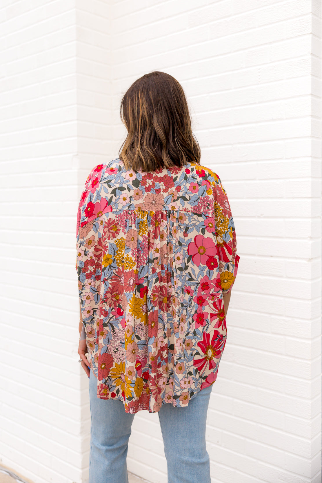 Kelly Floral Top | Rose Mix