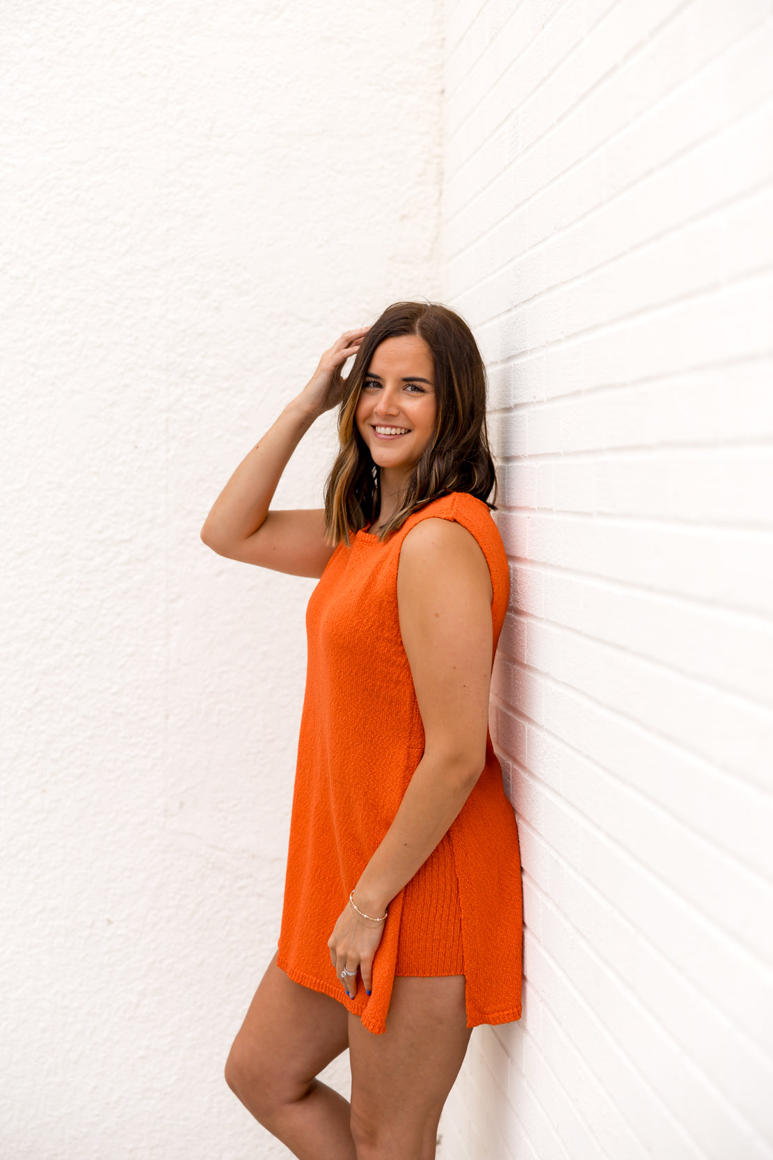 Katrina Knit Short Set | Tomato