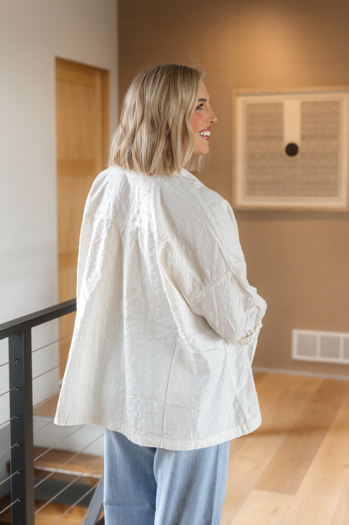 Just Like Me Seersucker Top | Coconut Milk