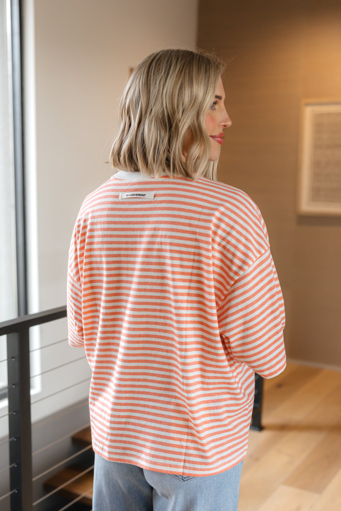 Tackle Stripe Tee | Court Stripe Fruit Punch