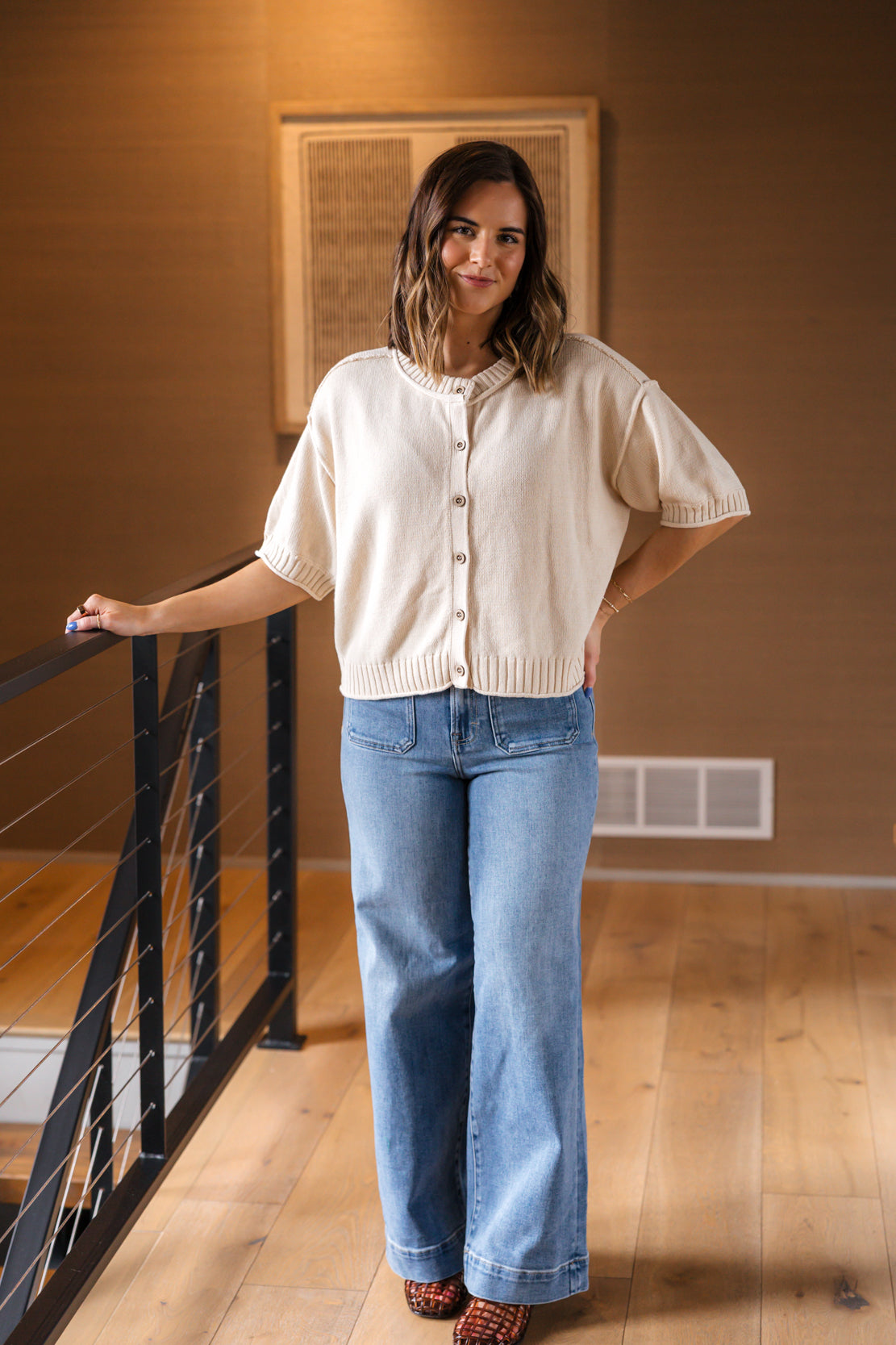 Aurora Button Down Top | Natural