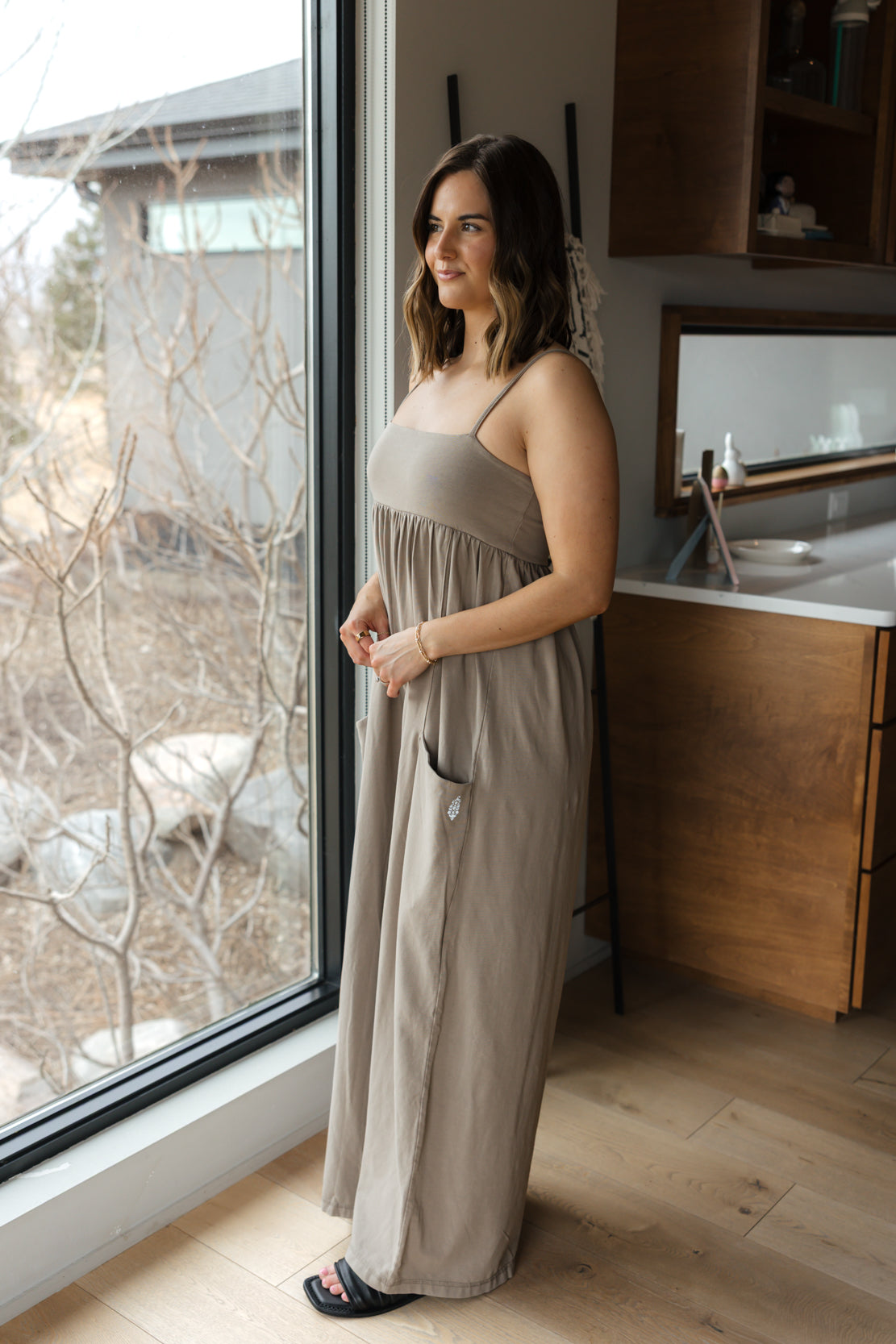 Hot Shot Strappy Onesie  | Hickory