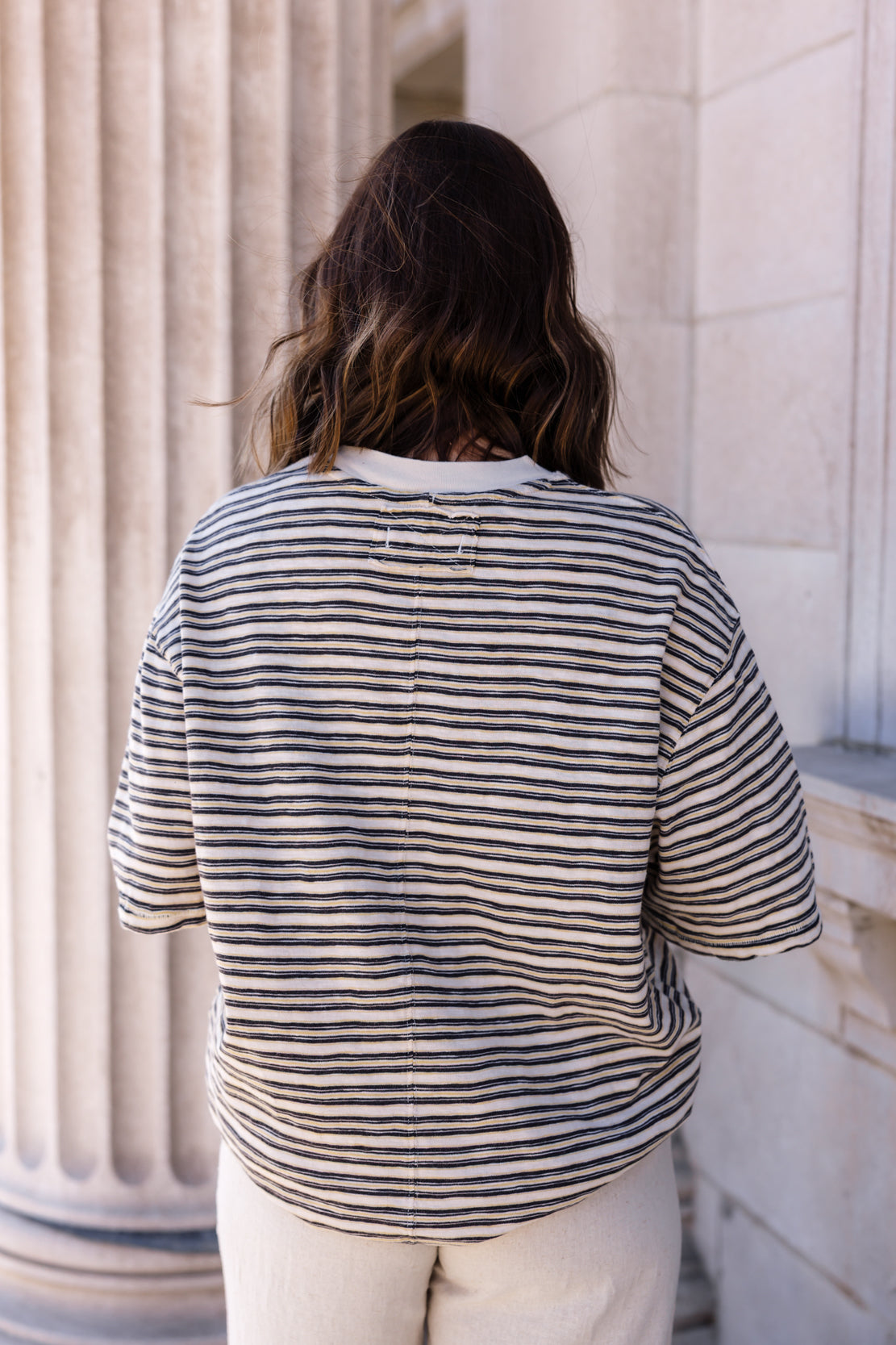 All Love Stripe Pocket Tee | Tea Combo