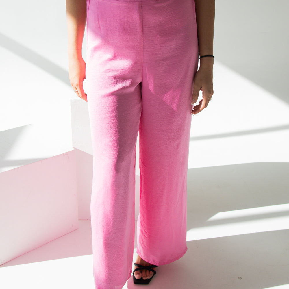 Kara Wide Leg Pant | Pink