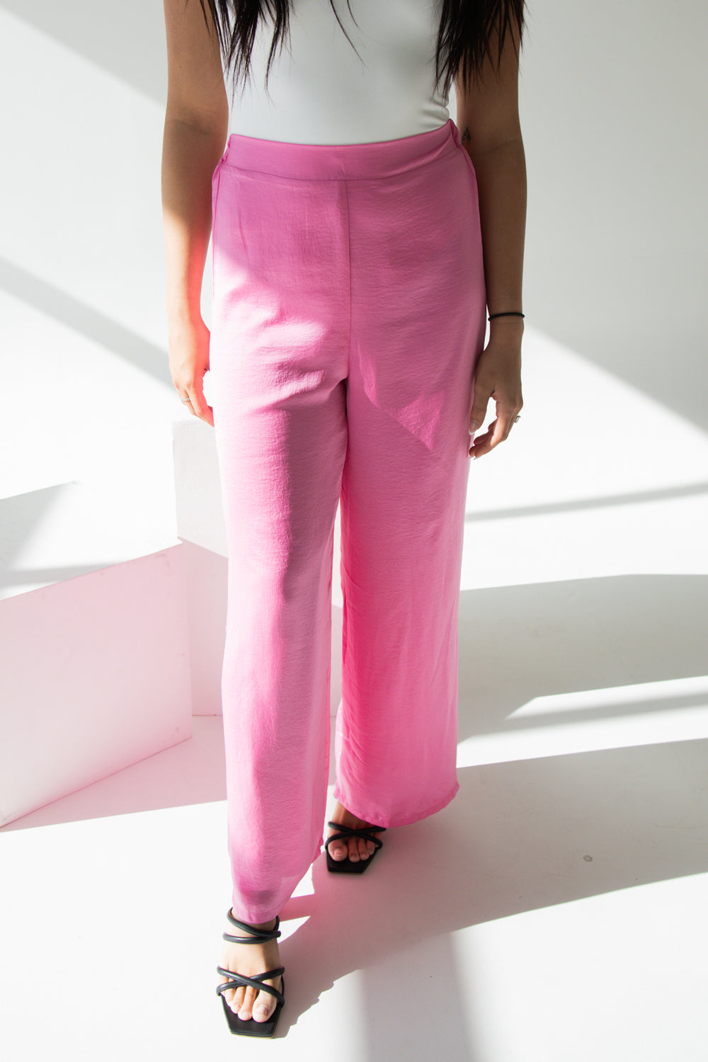 Kara Wide Leg Pant | Pink