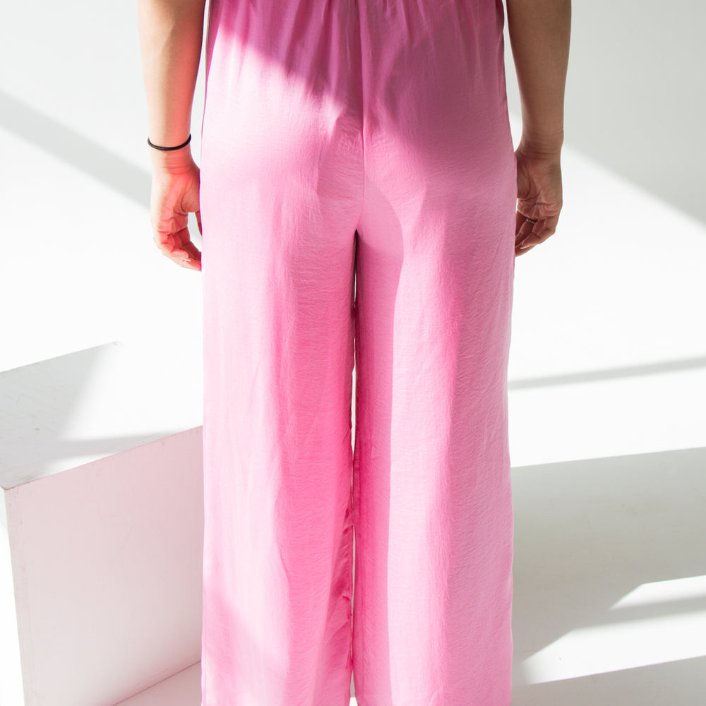 
                      
                        Kara Wide Leg Pant | Pink
                      
                    