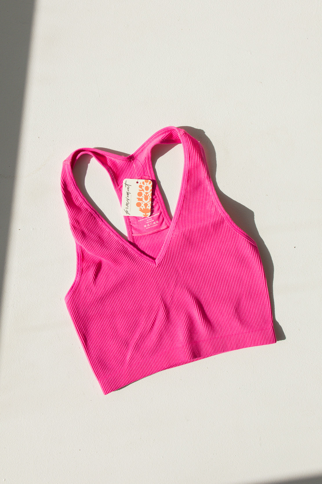 Free Throw Crop Tank | Tropical Pink