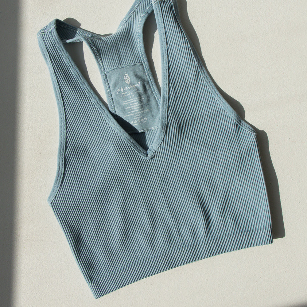 Free Throw Crop Tank | Eucalyptus