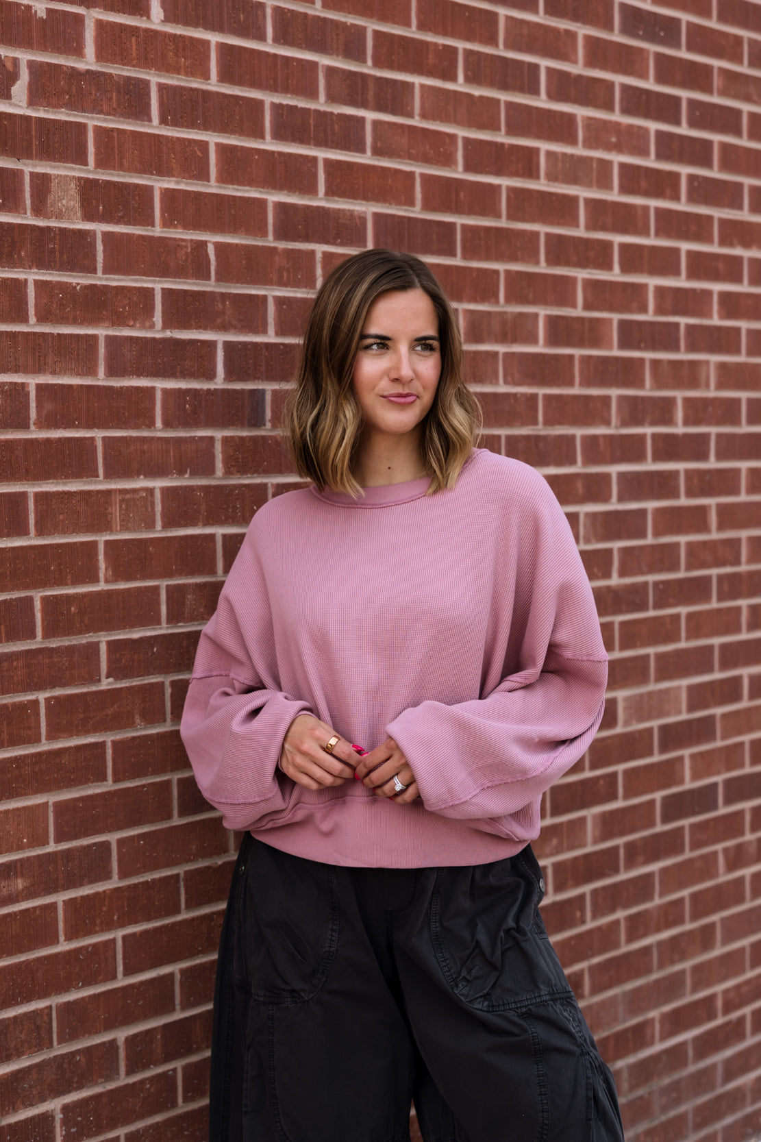 We The Free Skyline Thermal | Rose Raisin