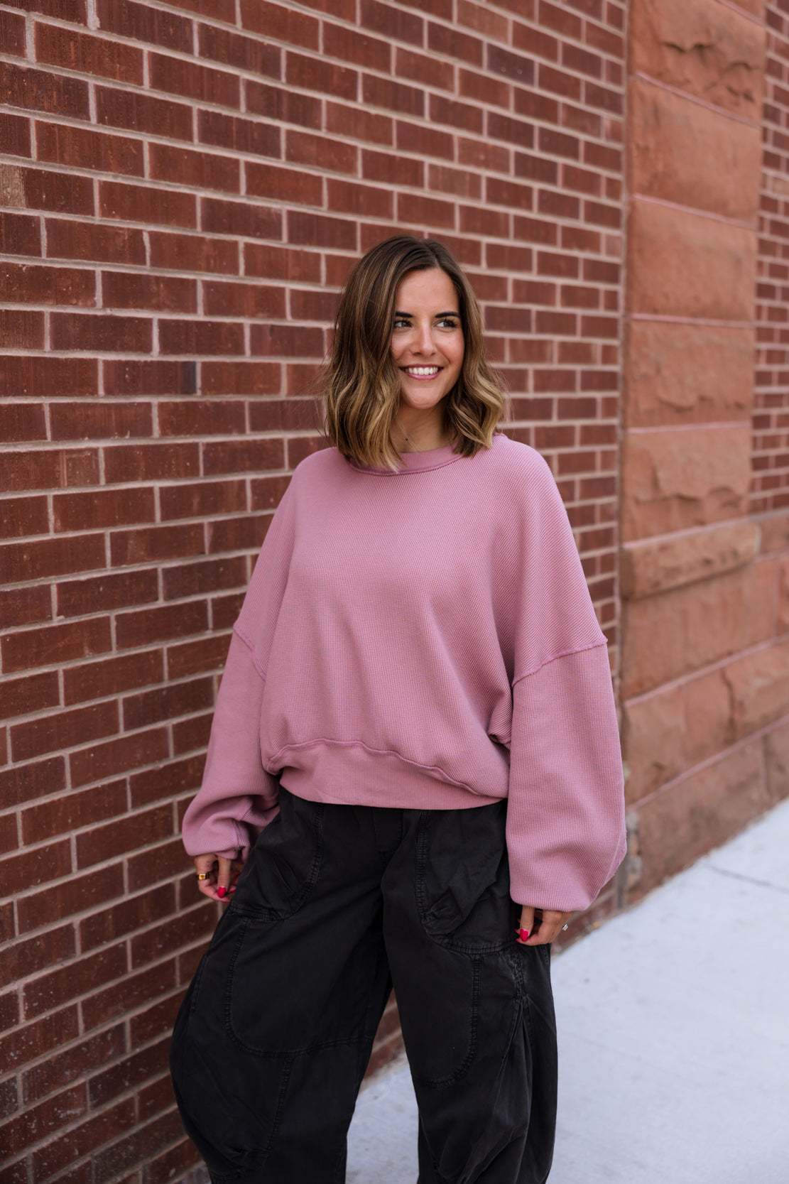 We The Free Skyline Thermal | Rose Raisin