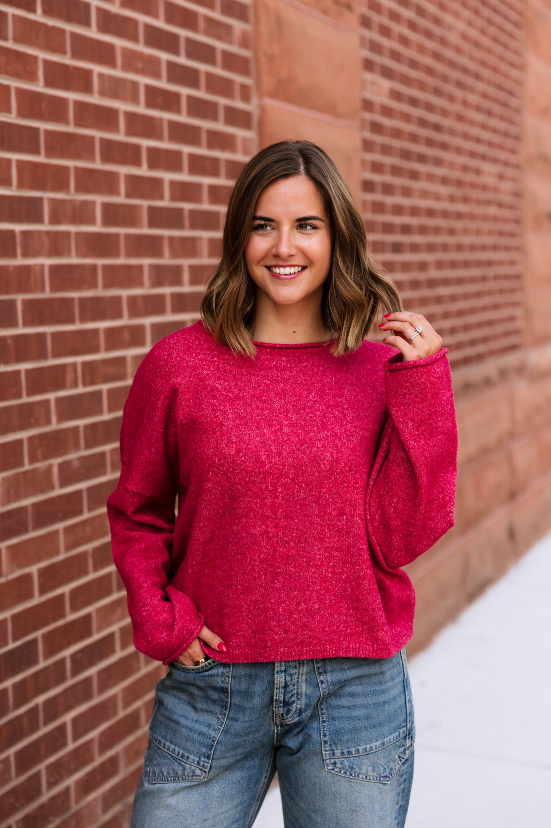 Easy Days Ahead Sweater | Ruby