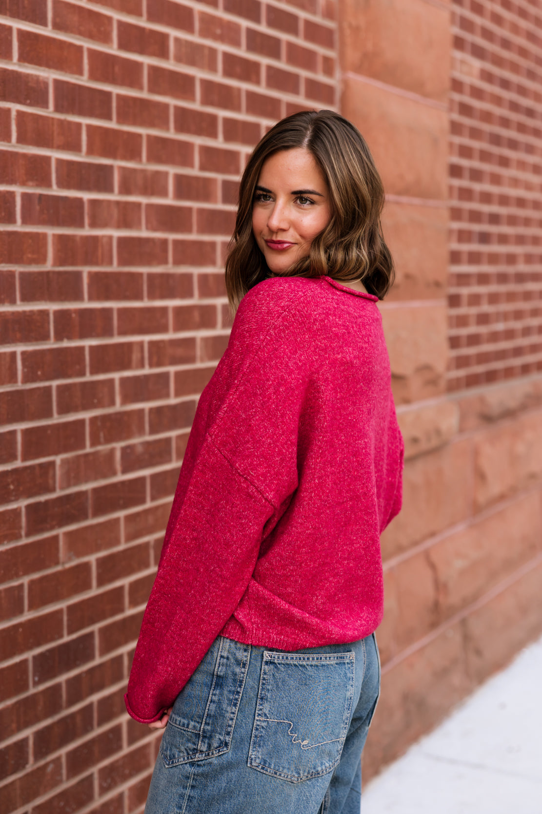 Easy Days Ahead Sweater | Ruby