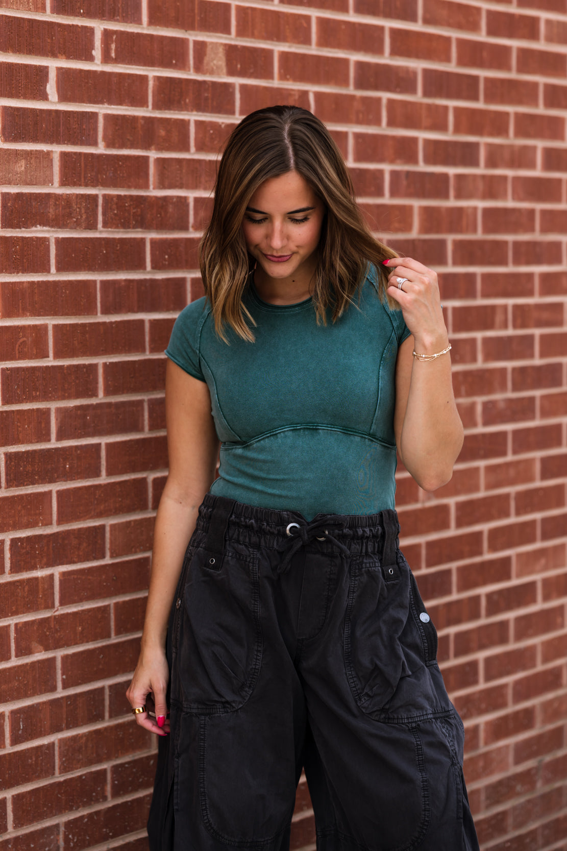 We The Free Protagonist Cropped Cap Sleeve Tee | Rainforest