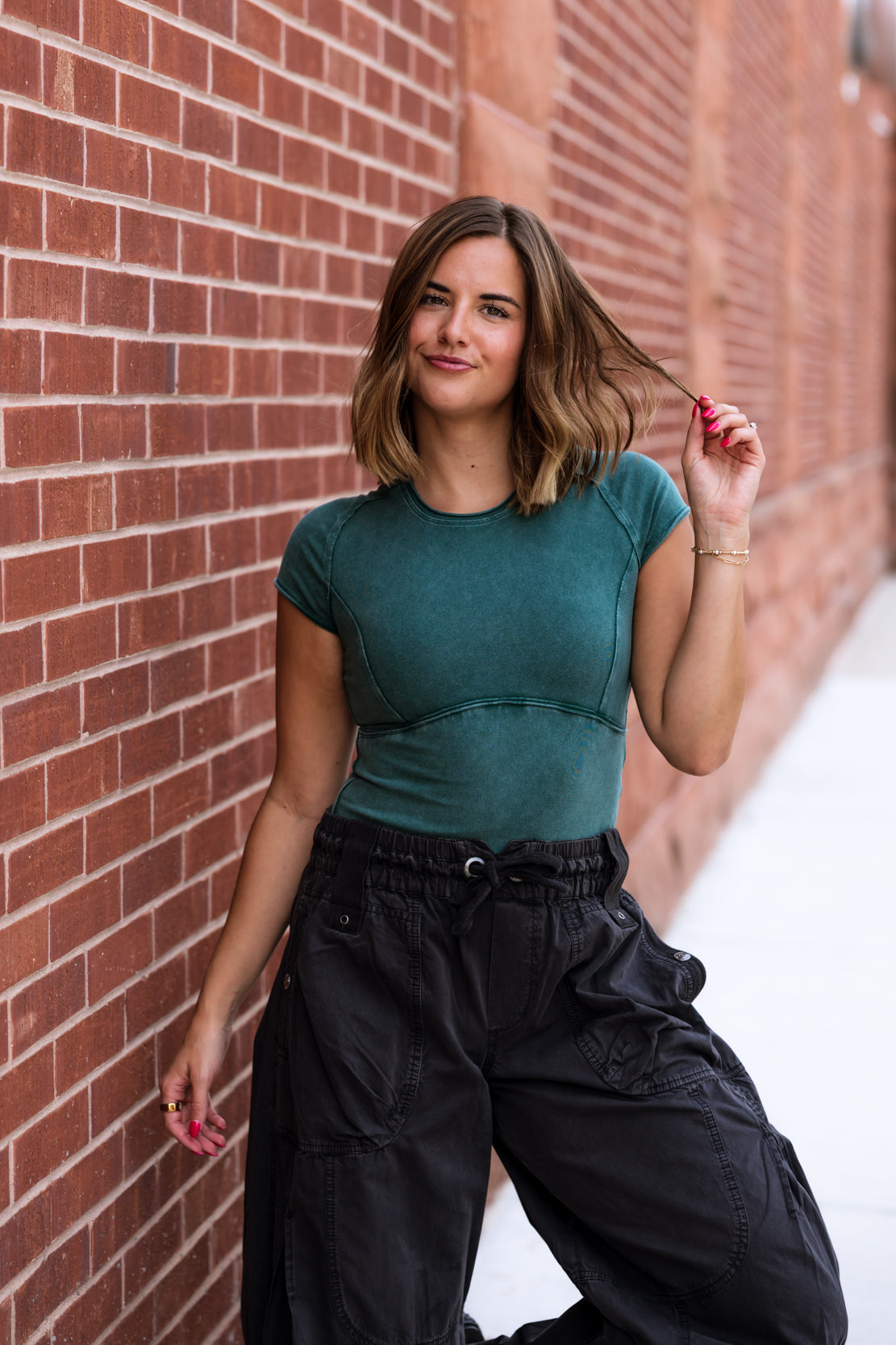 We The Free Protagonist Cropped Cap Sleeve Tee | Rainforest