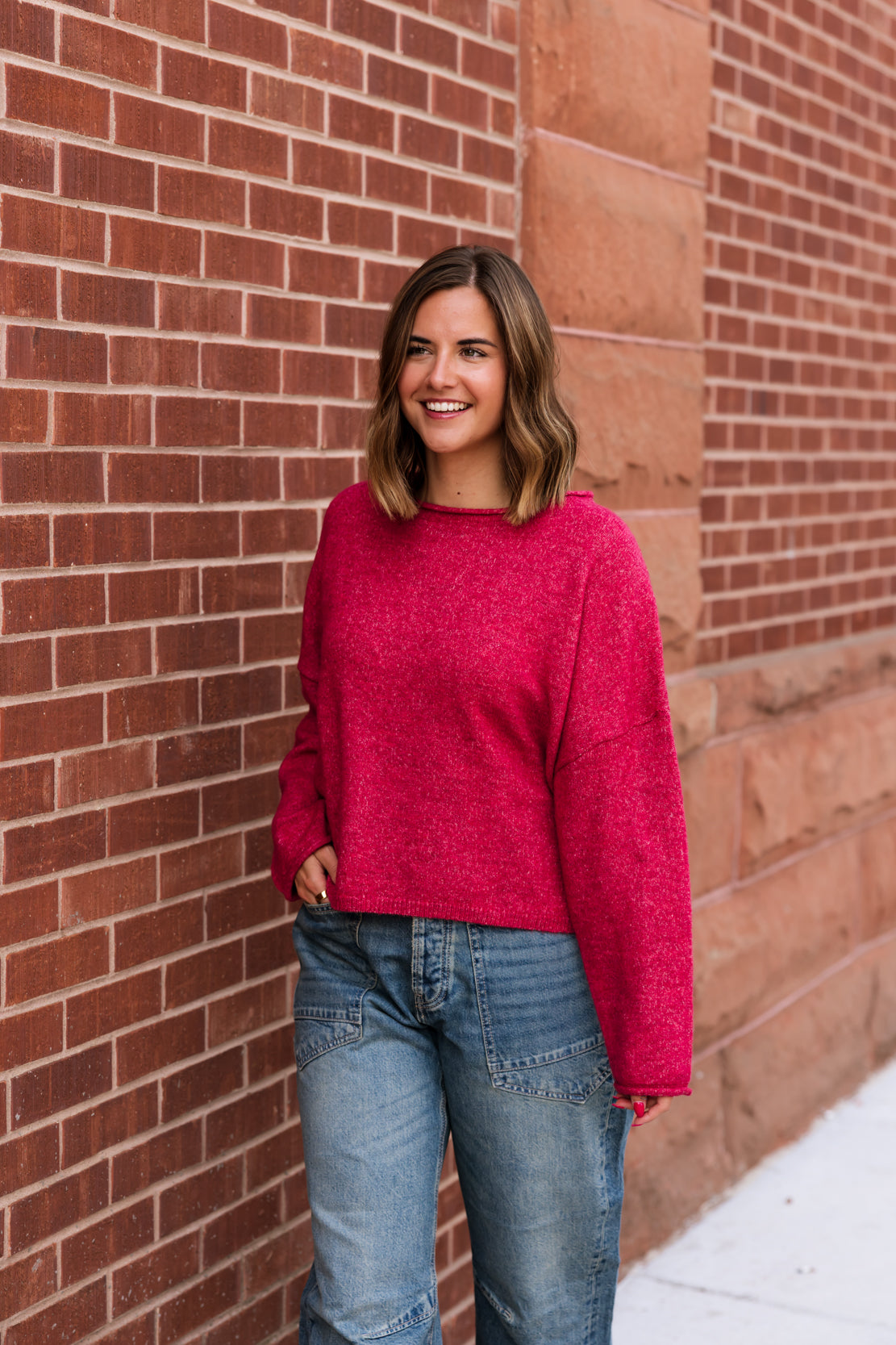Easy Days Ahead Sweater | Ruby