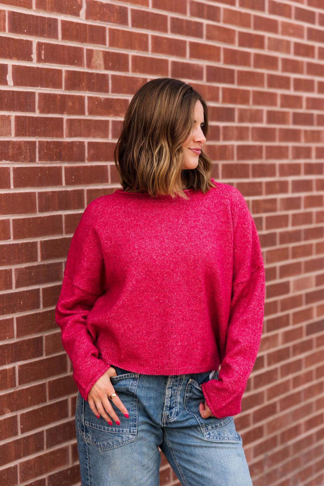 Easy Days Ahead Sweater | Ruby
