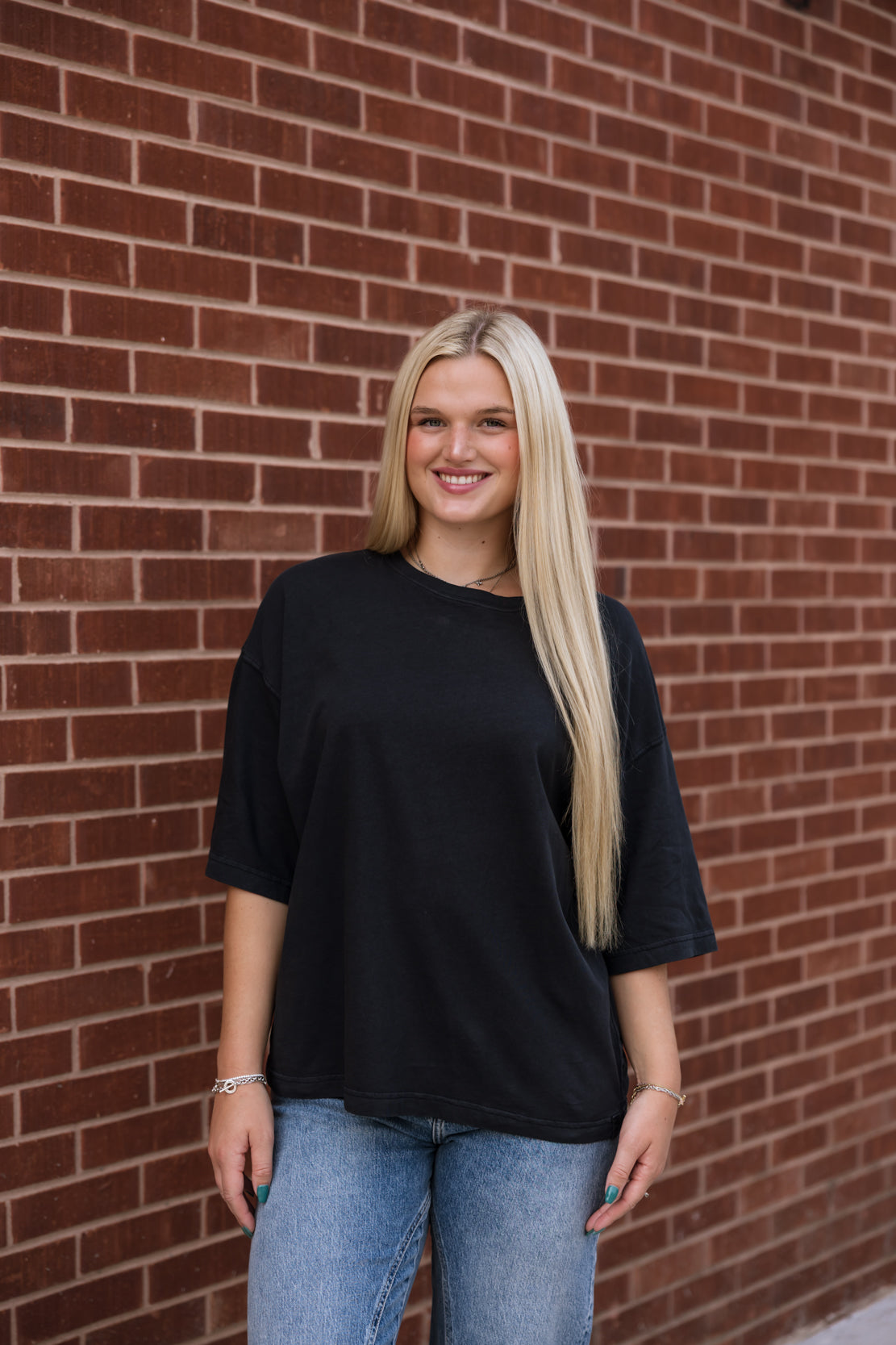 We The Free Perfect Oversized Tee | Black