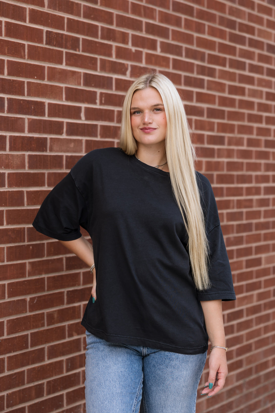 We The Free Perfect Oversized Tee | Black