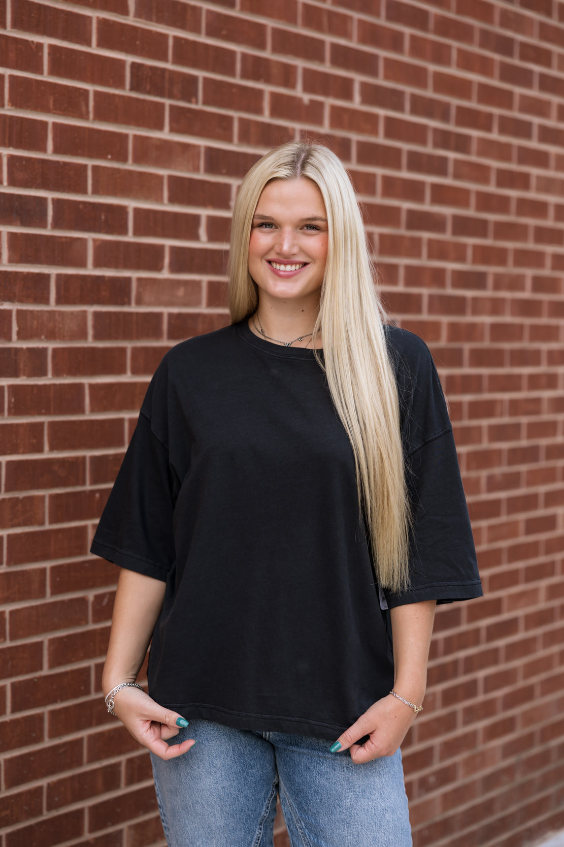 We The Free Perfect Oversized Tee | Black