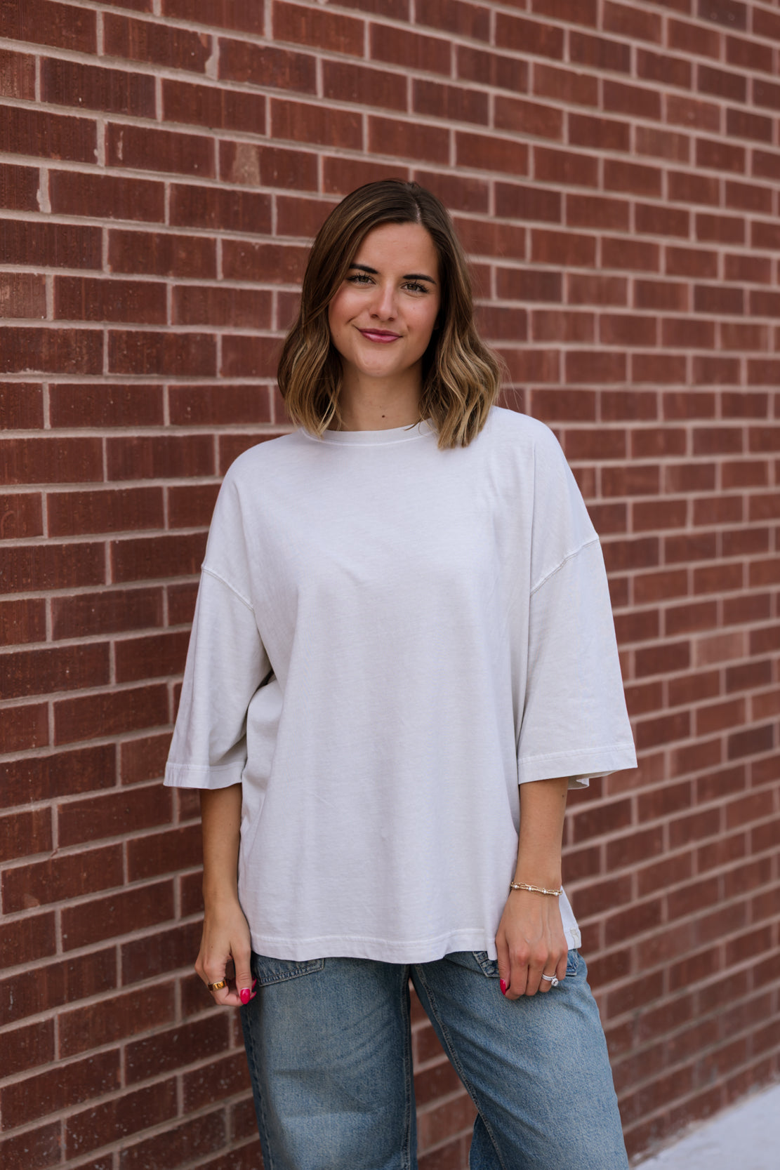 We The Free Perfect Oversized Tee | Morning Oat