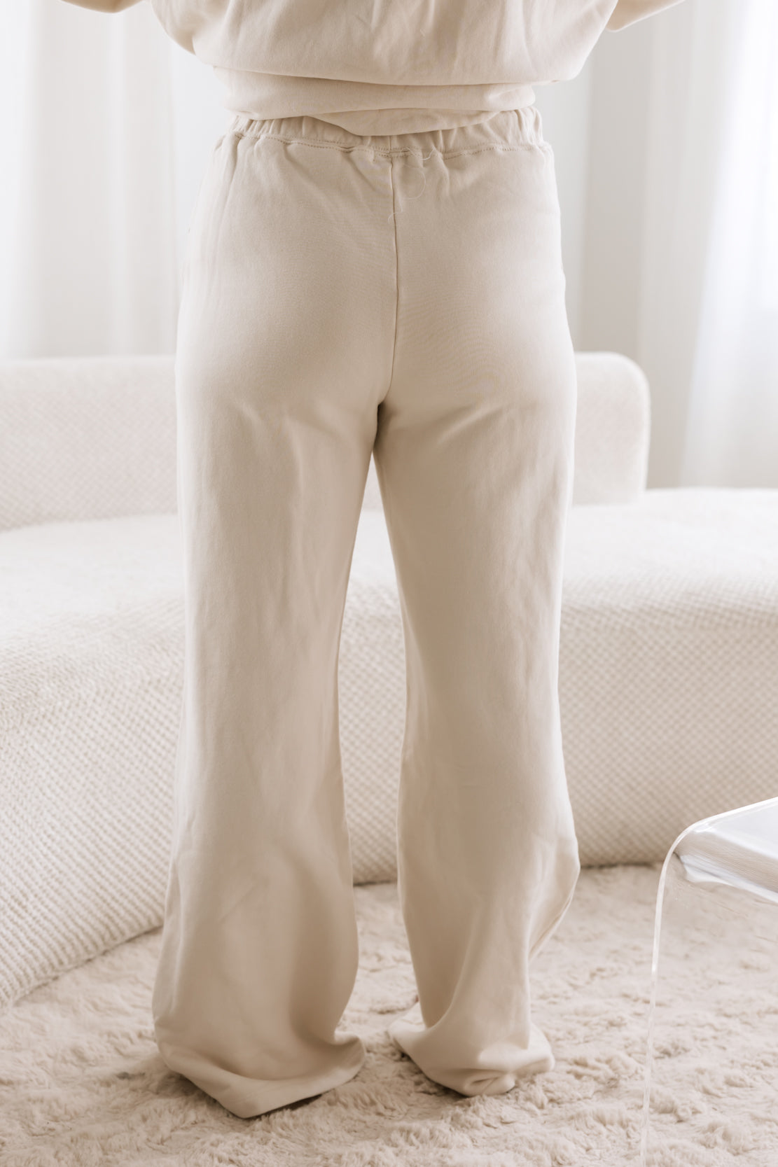 Highway Wide Leg Pants | Light Beige
