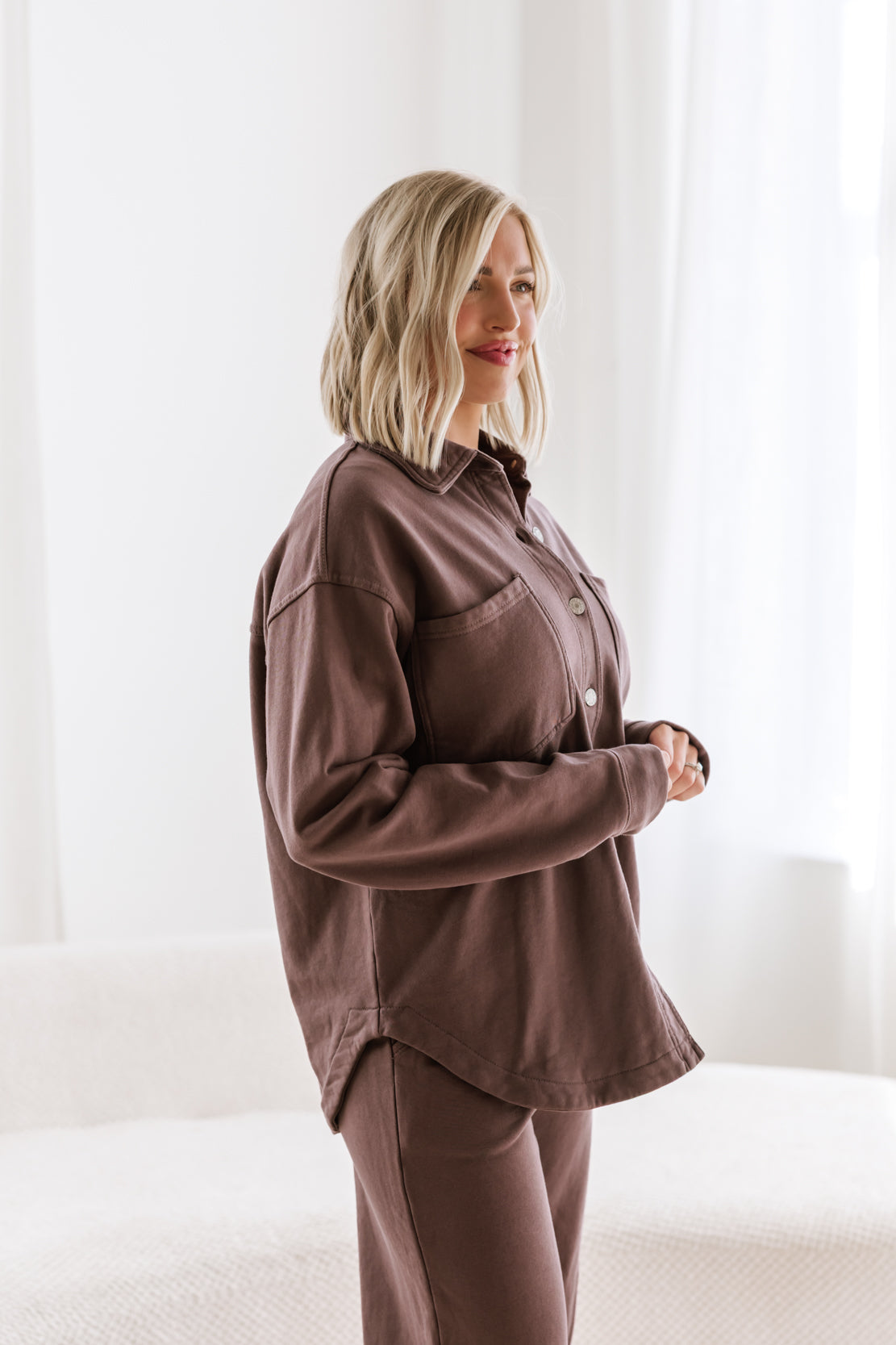Highway Button Down Jacket | Dark Chocolate
