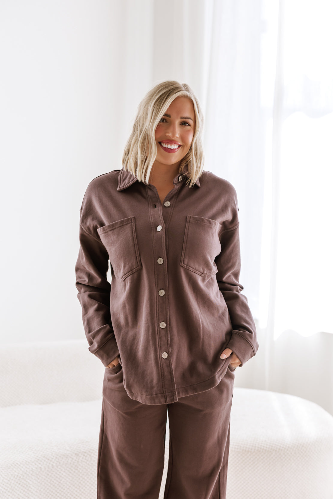 Highway Button Down Jacket | Dark Chocolate