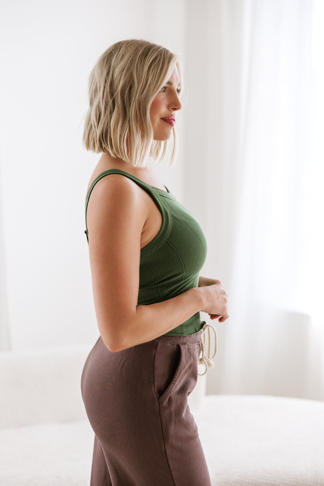 So Soft Seamless Scoop Tank | Forest Fairy