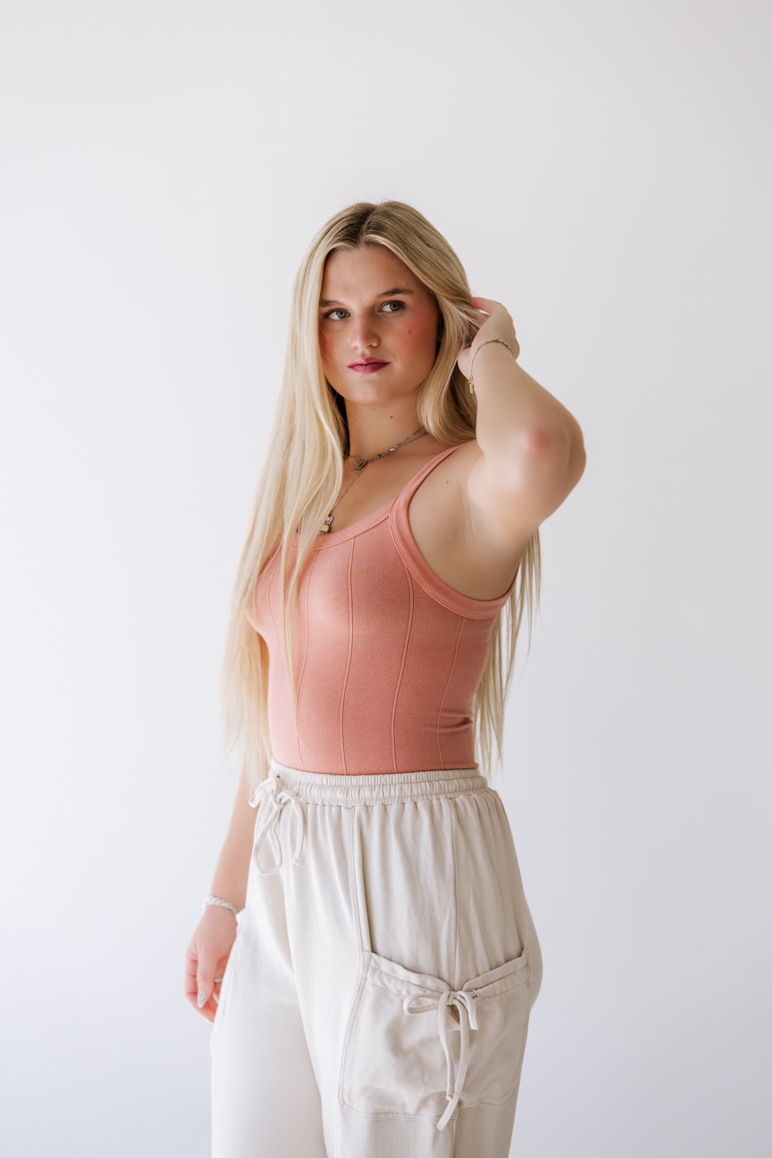 So Soft Seamless Scoop Tank | Coral Kiss