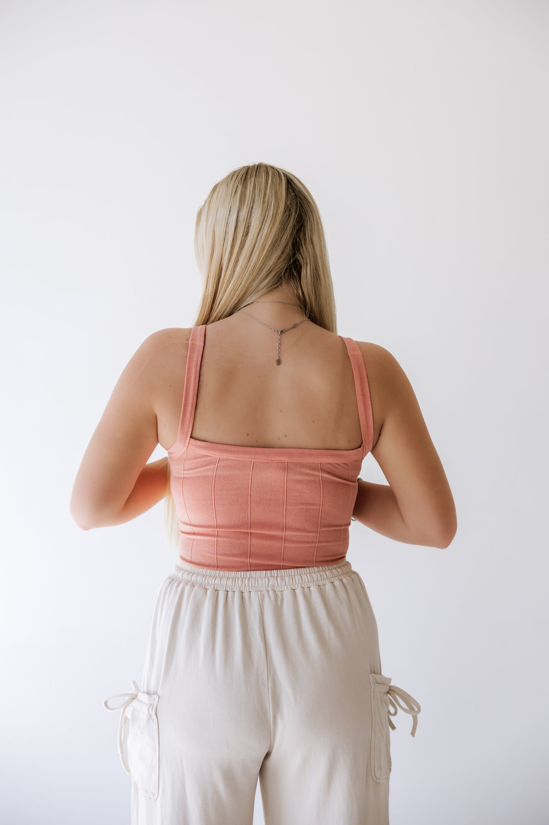 So Soft Seamless Scoop Tank | Coral Kiss