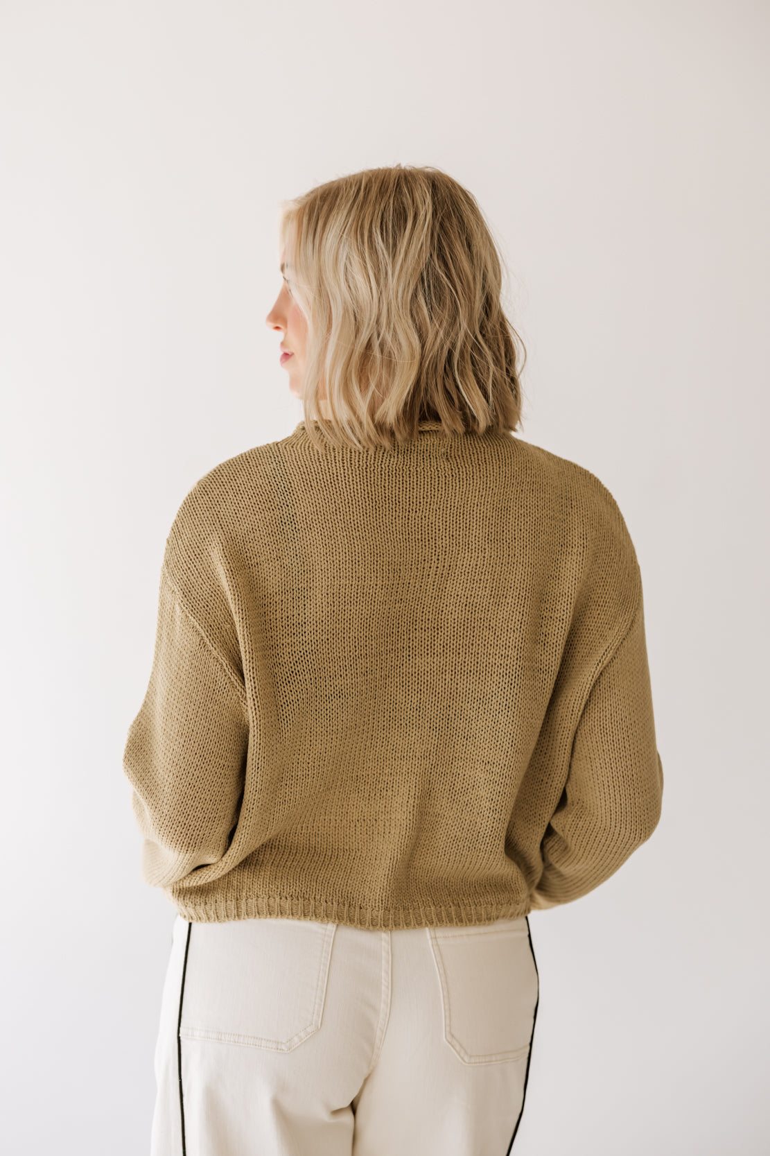 Everly Button Front Sweater | Pistachio