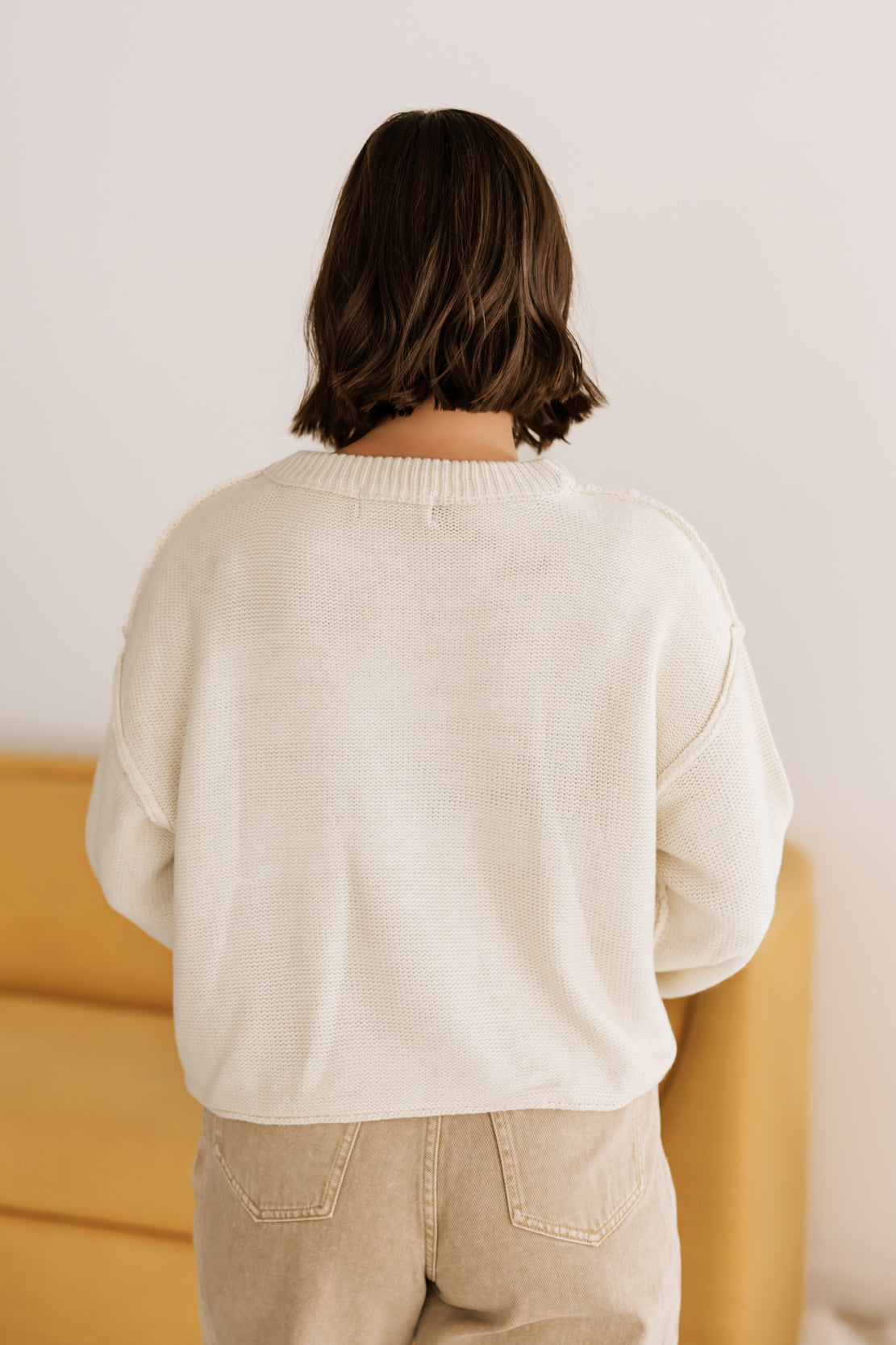 Maria Basic Sweater | Cream