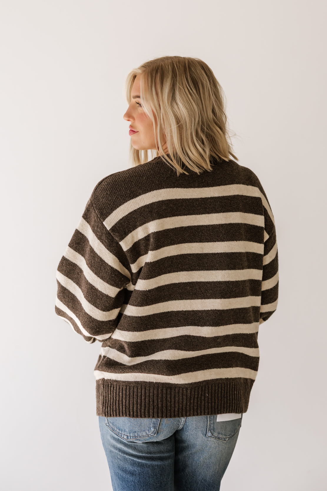 Davis Striped Sweater | Brownies Natural