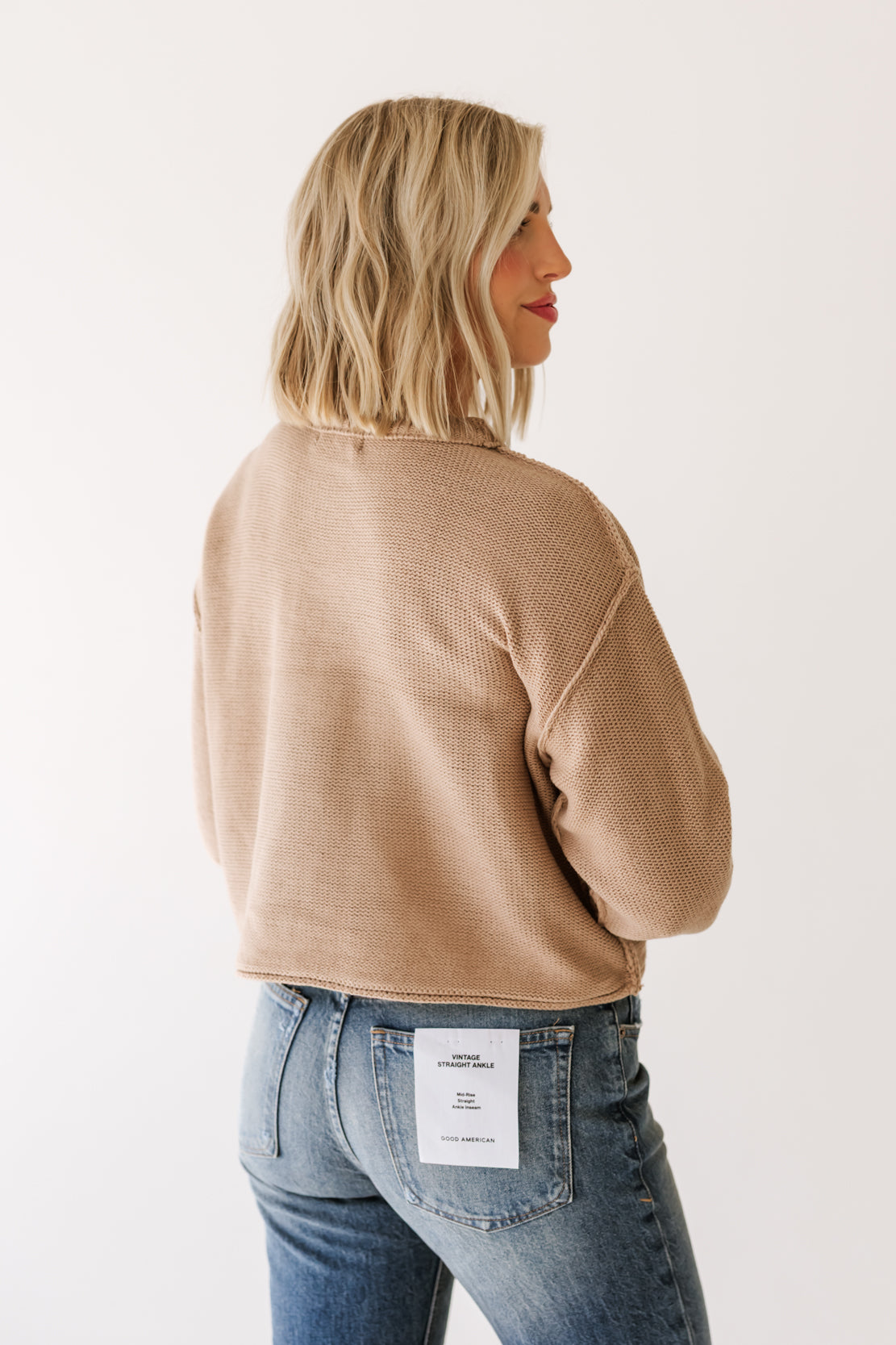 Maria Basic Sweater | Dark Taupe