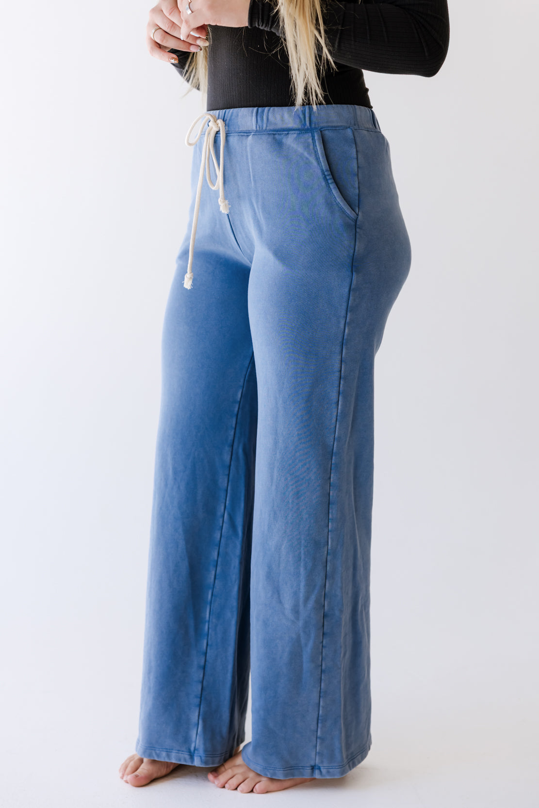 Highway Wide Leg Pants | Light Denim