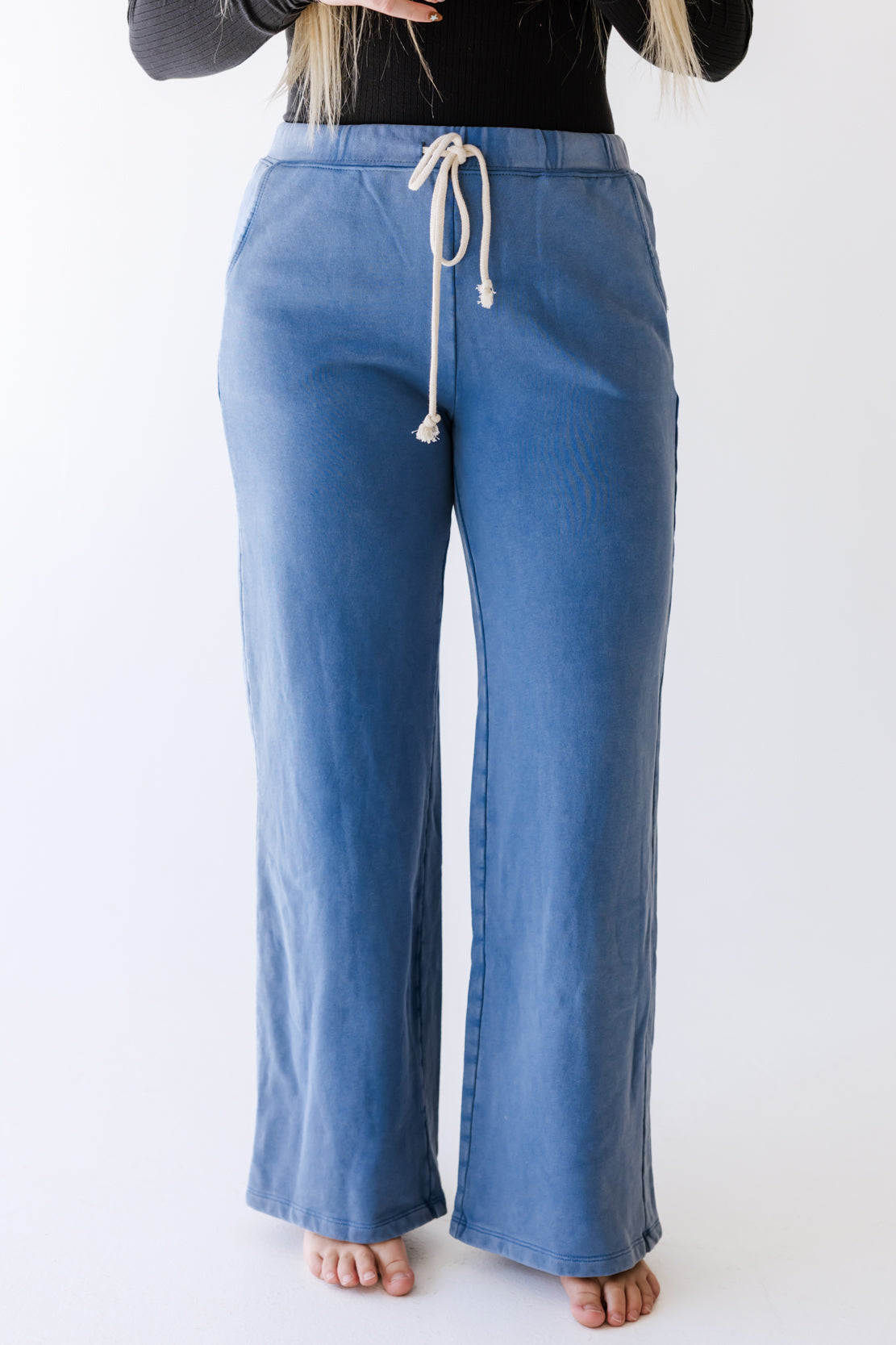 Highway Wide Leg Pants | Light Denim