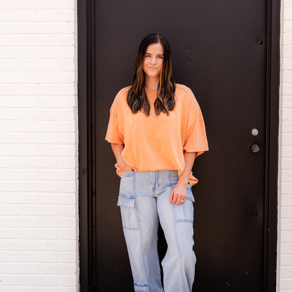 
                      
                        Opal Oversized Tee | Orange
                      
                    