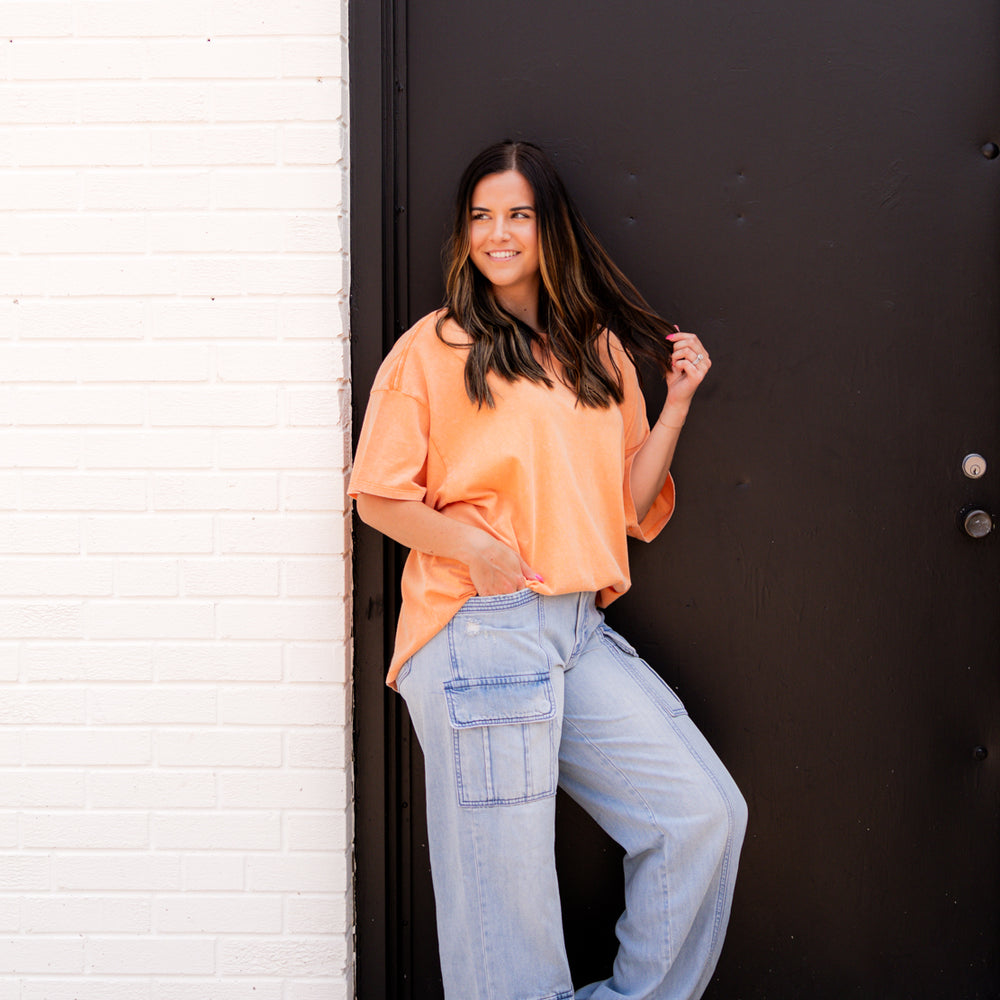 
                      
                        Opal Oversized Tee | Orange
                      
                    