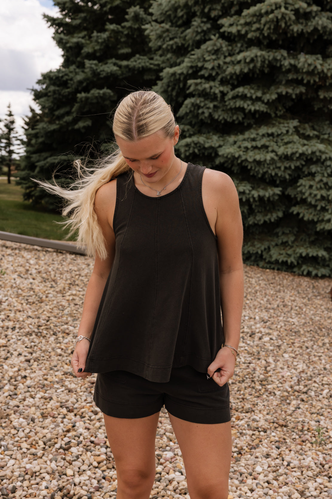 Nessa Tank & Short Set | Black