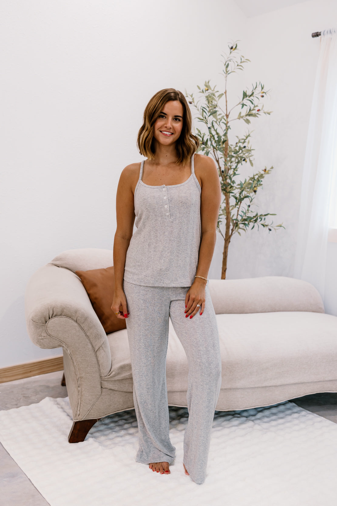 Clove Pajama Set | Heather Grey