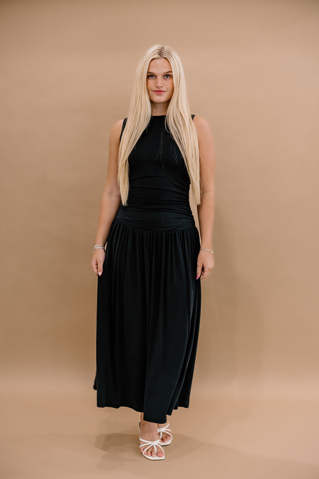 Khloe Bodice Maxi Dress | Black