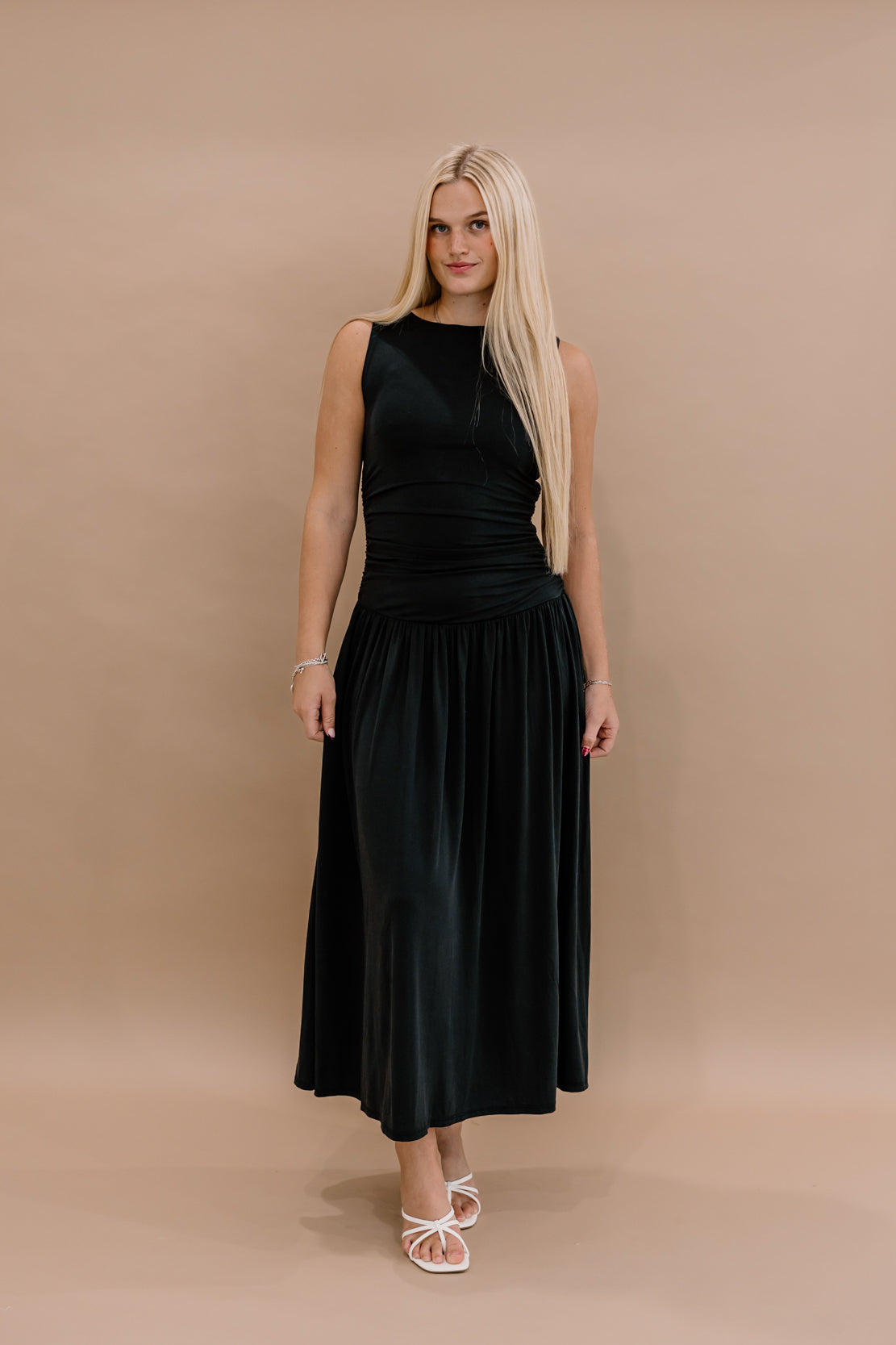 Khloe Bodice Maxi Dress | Black