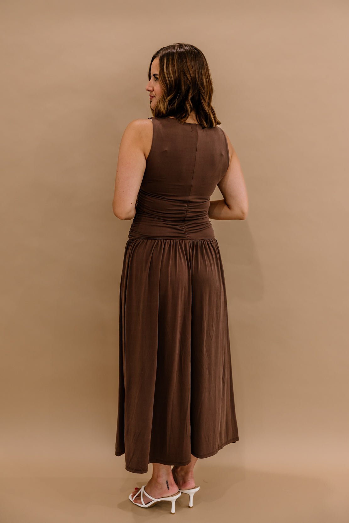Khloe Bodice Maxi Dress | Brown
