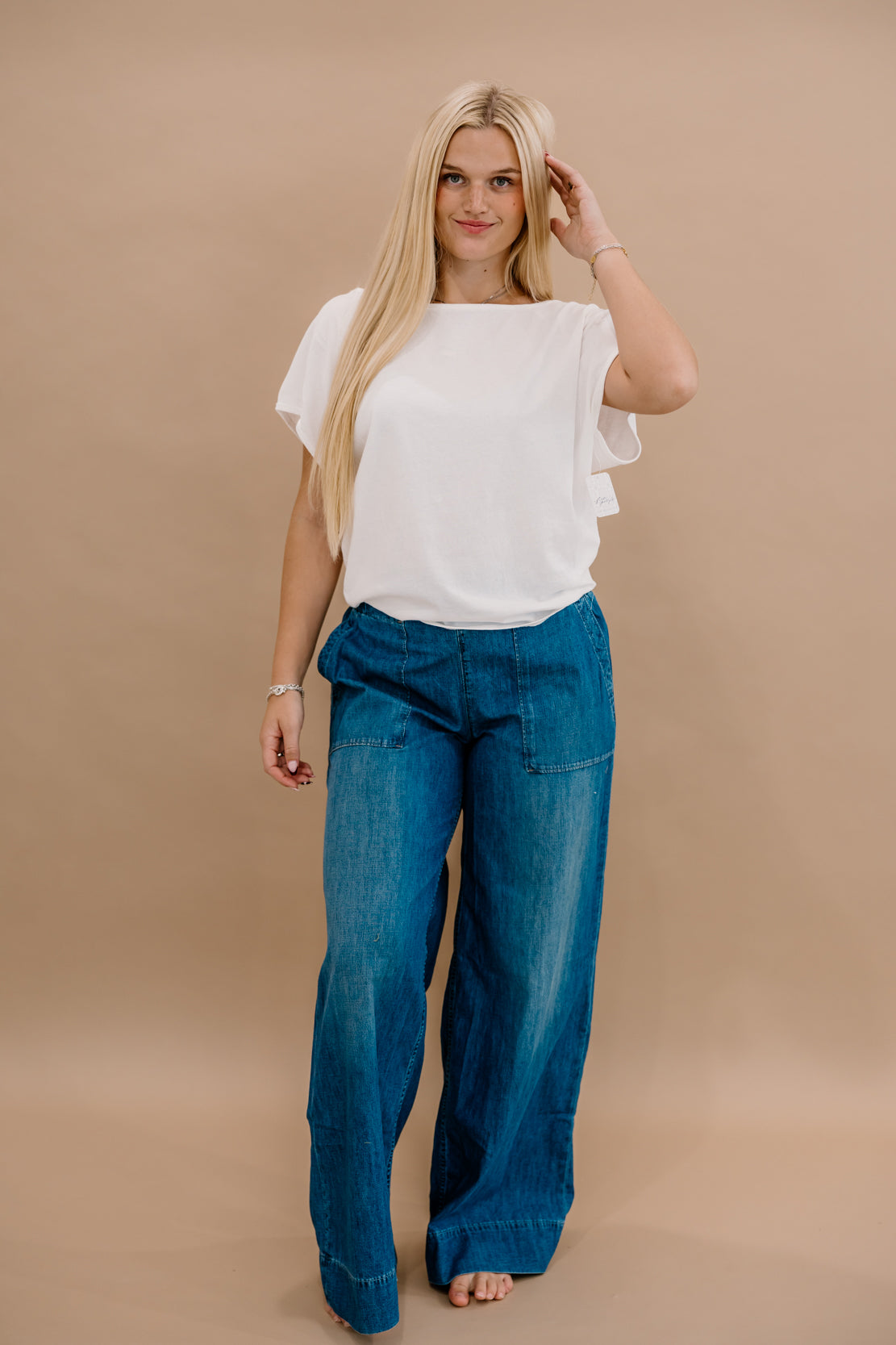 We The Free Breezy Denim Pull On Jeans | Cobalt